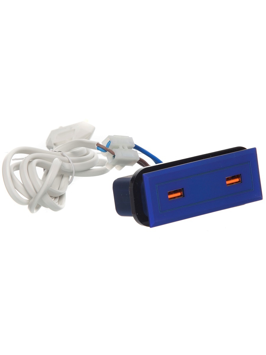 Блок электрических розеток Stripe 12074 Blue NAVAKO  - Вид №1