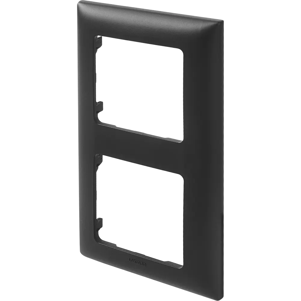 LEXMAN LILIAN: Декоративная рамка для розеток на 2 поста, антрацит 86761656 STLM-0071368 - Вид №1