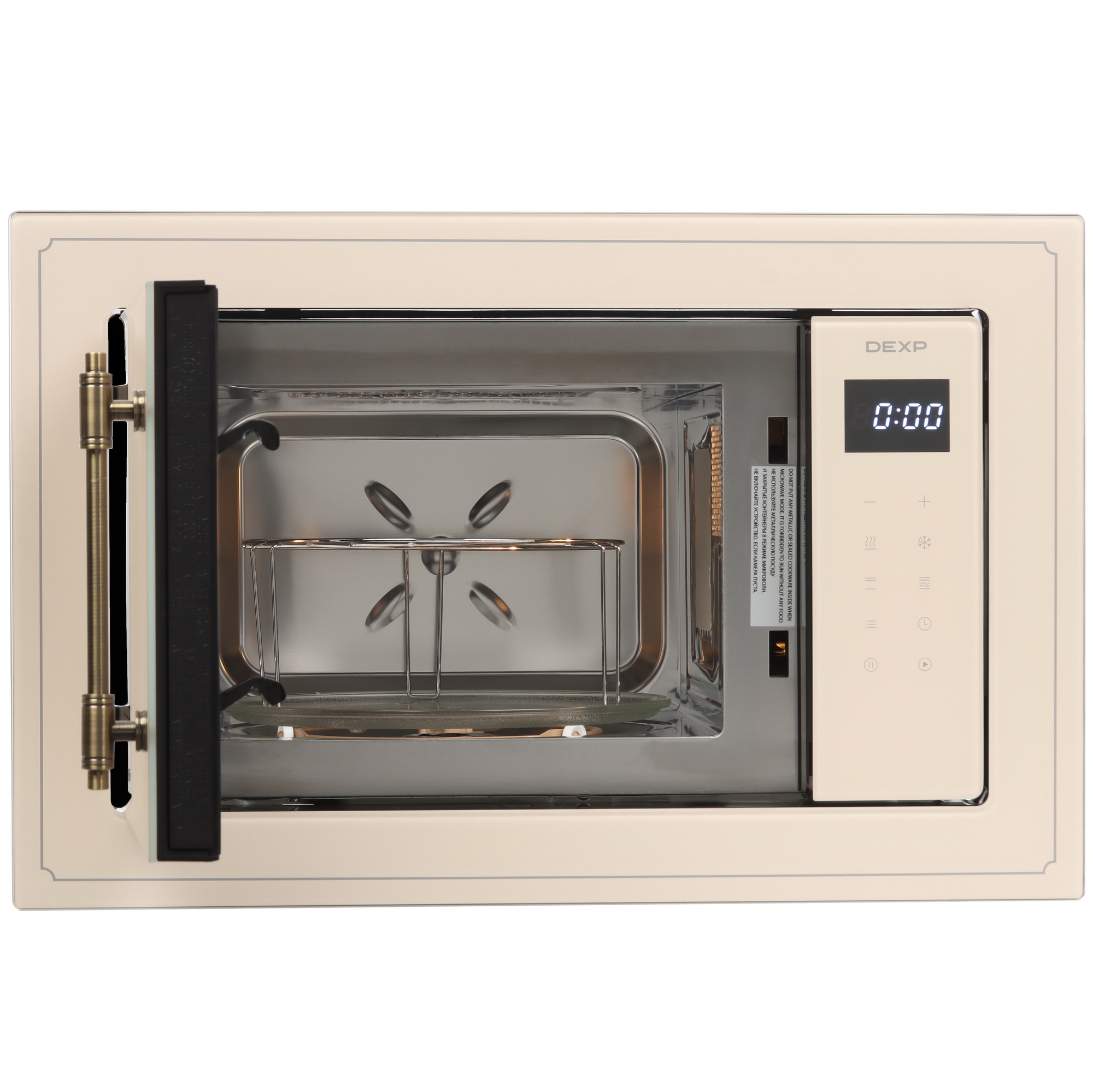 9134711 Встраиваемая микроволновая печь DEXP Rustic 01 бежевый STDN-0148291 - Вид №5