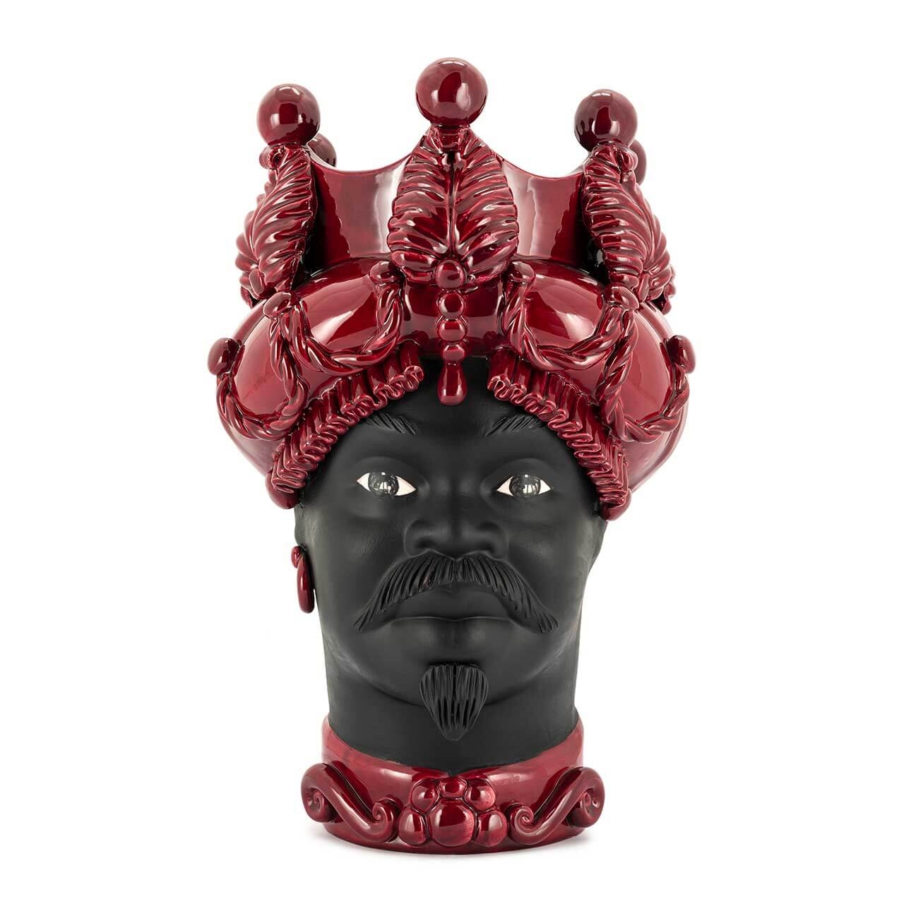 200946-48 ABHIKA ВАЗА MORO MAN BAROQUE BURGUNDY  - Вид №5