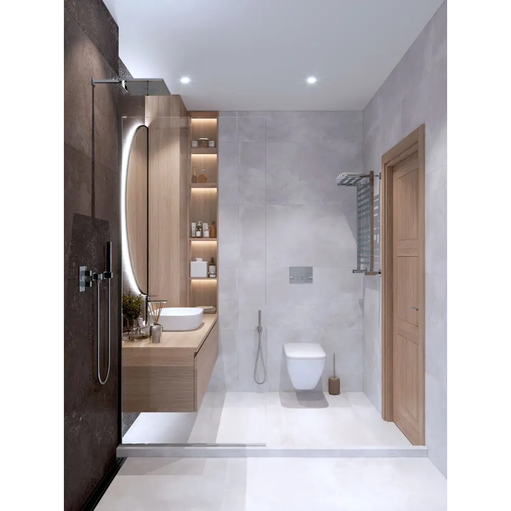 Керамогранит Incolor Lazio Matt 60x120x0.5 см 2.88 м² матовый цвет серый Beton STLM-2074048 - Вид №3