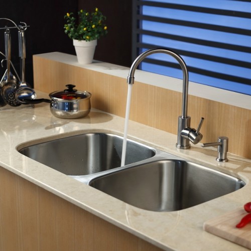 KBU22-KPF2160-SD20 Мойка кухонная прямоугольная Krausru  - Вид №1