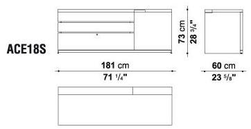 B&B Italia Project Низкий офисный шкаф с замком Ac executive sun-id-1430182 - Вид №6