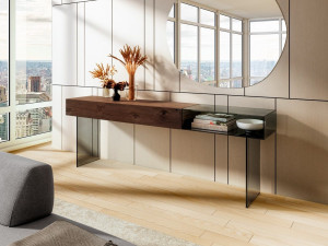 Стеклянная консоль