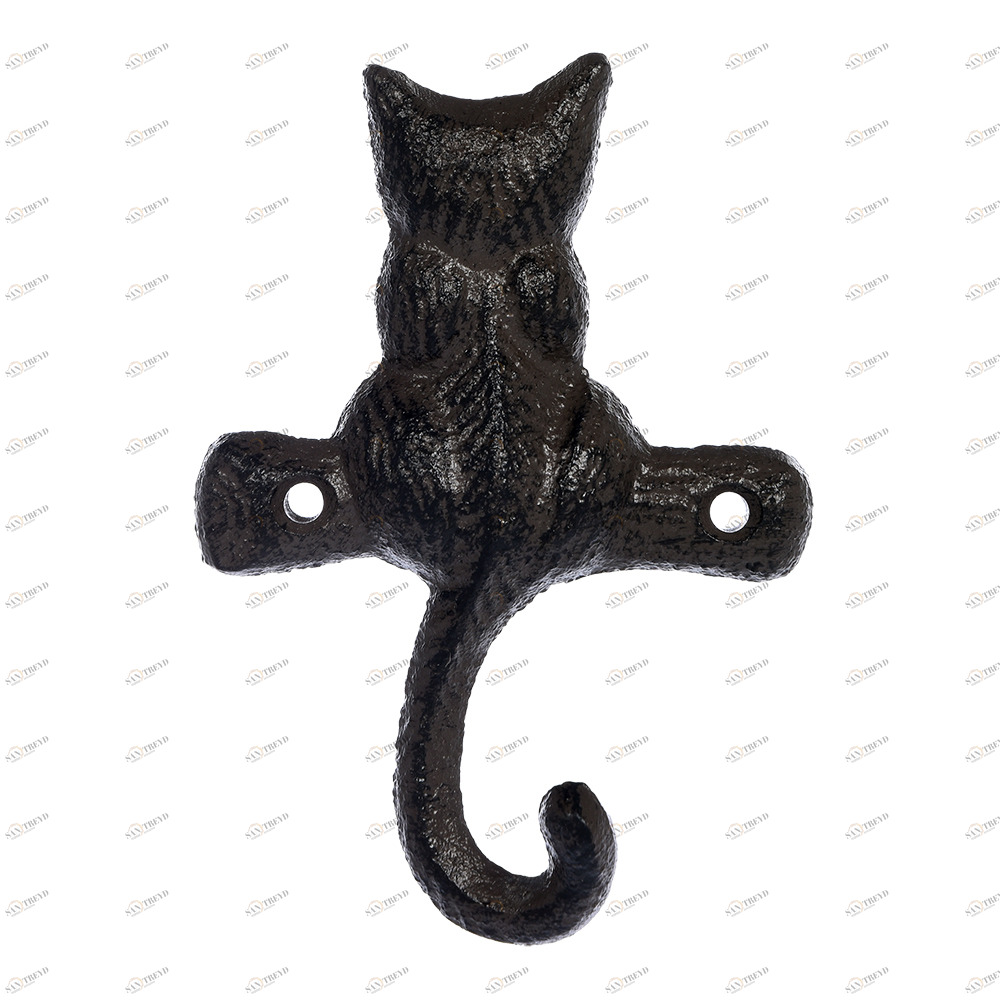 Крючок настенный черный 10 см "Котенок" BLUMEN HAUS ЖИВОТНЫЕ 00-3971614 Черный