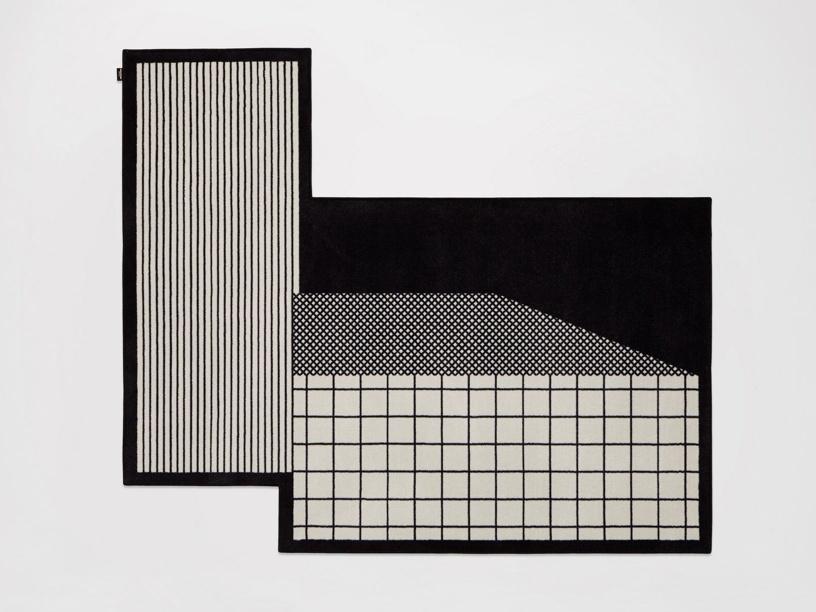 Бархатный ковер с геометрическим рисунком Antoniolupi Tramato ARCH-00036975