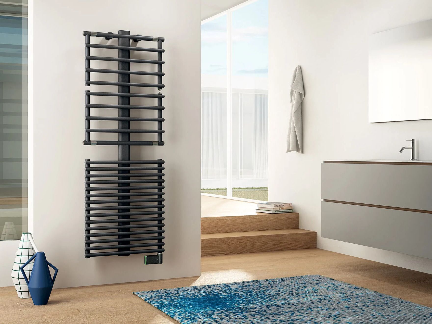 Настенный стальной электрический радиатор для ванной комнаты Irsap Get Up ARCH-00116784 - Вид №2