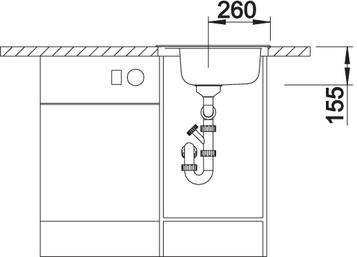 514785 Кухонная мойка Blanco Livit 45  Blanco Livit - Вид №7