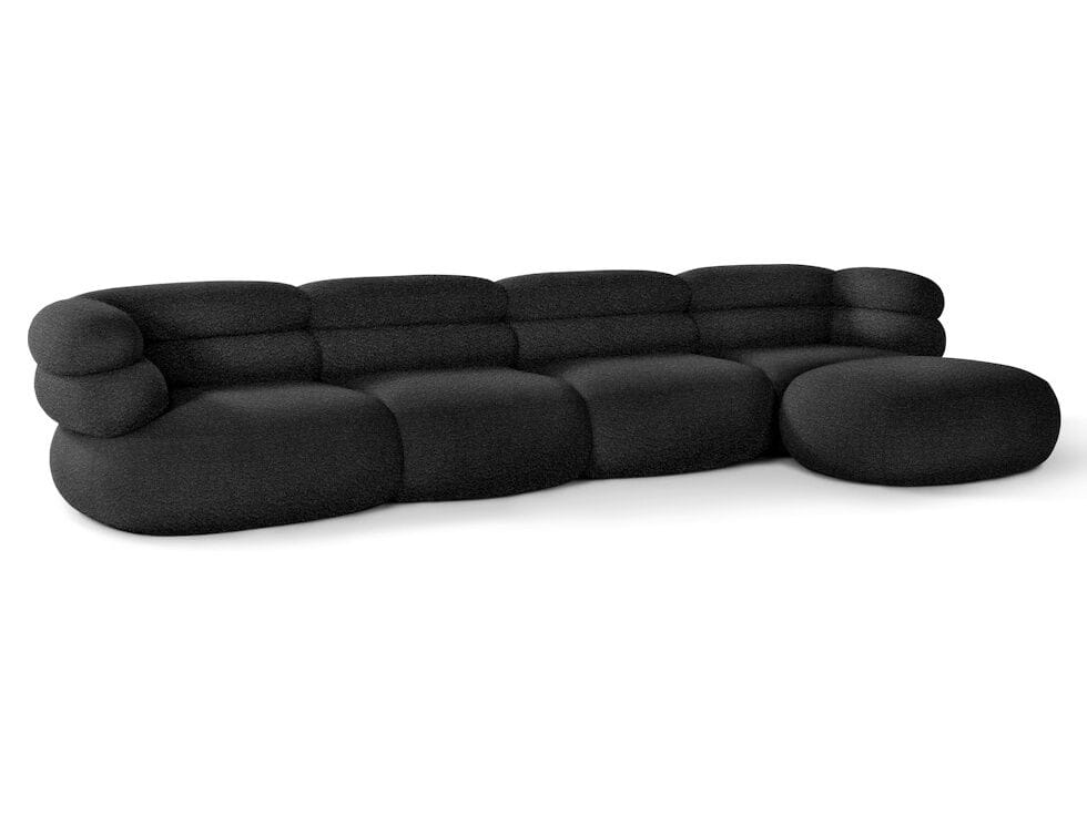 4-местный модульный тканевый диван с полуостровом Knoll Biboni ARCH-00121708 - Вид №9