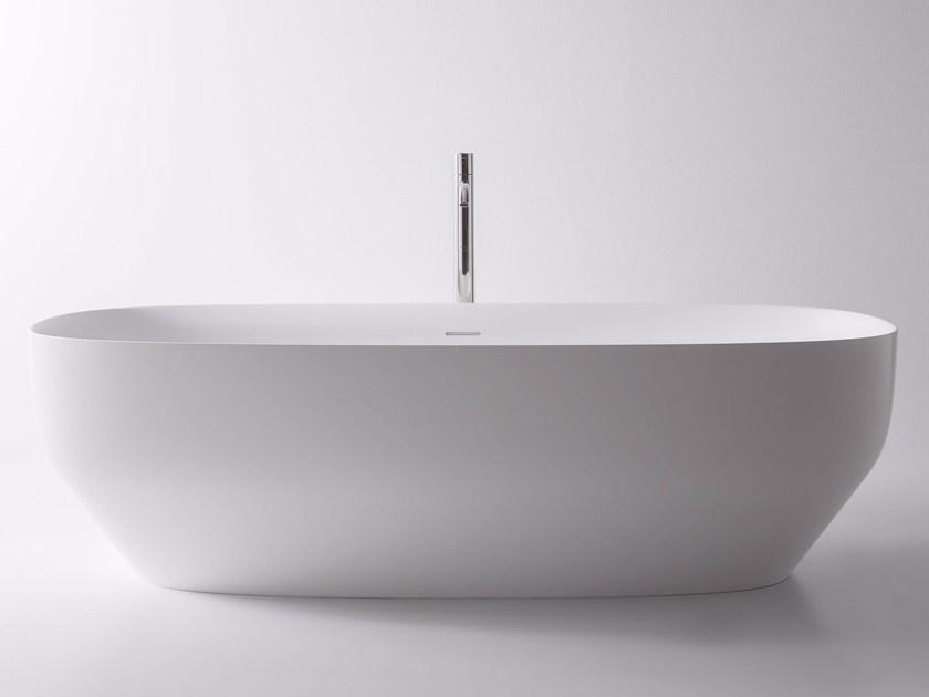 Antonio Lupi Design Отдельностоящая овальная ванна из керамики ceramilux® Ago Antoniolupi sun-id-1510248 - Вид №1