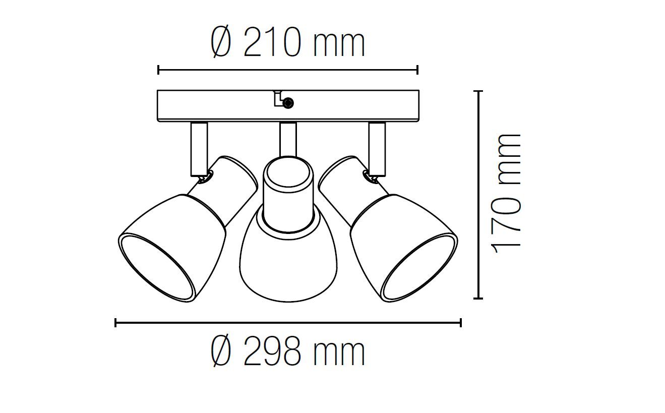 Регулируемая металлическая потолочная лампа Fan Europe Lighting INTEC ARCH-00095281 - Вид №2