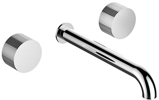 RUBINETTERIE STELLA Смеситель для умывальника настенный на 3 отверстия Sirius sun-id-1349582 - Вид №2