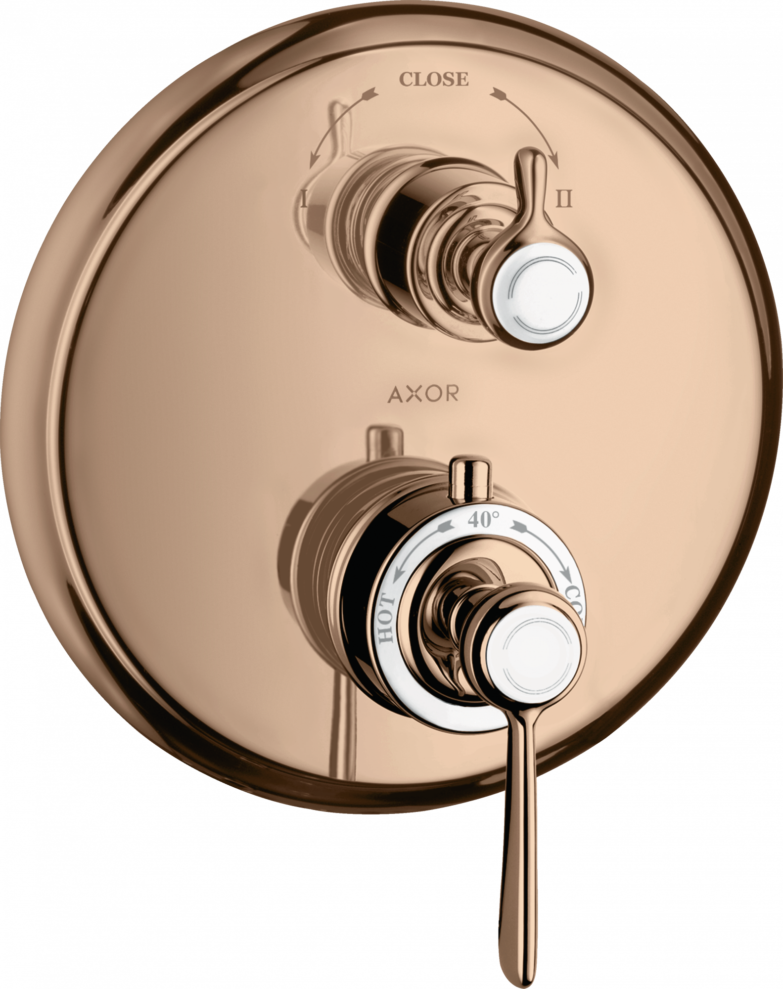 16821300 Термостат для скрытого монтажа с рычагом и запорно-переключающим вентилем AXOR MONTREUX