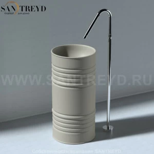 4742K81 Напольная раковина стоящая круглая Kerasan Artwork