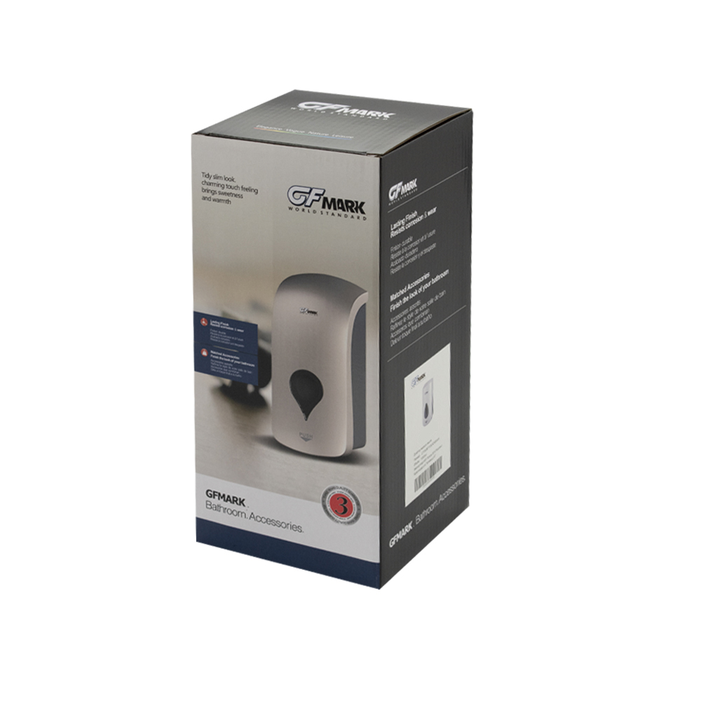 GFmark - Дозатор для ПЕНЫ, пластик АБС, БЕЛЫЙ, большой, с глазком - капля, 1000 мл,, код: 652  - Вид №5