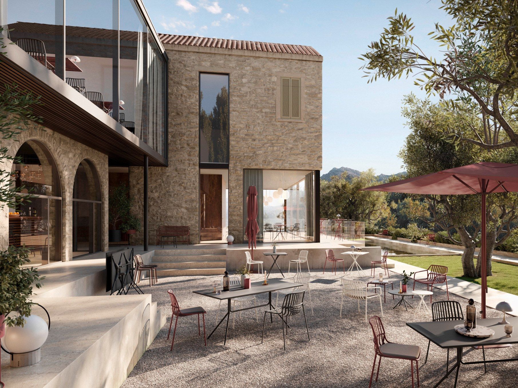 Стальная садовая скамейка с порошковым покрытием Brunner crona steel ARCH-00022568 - Вид №2