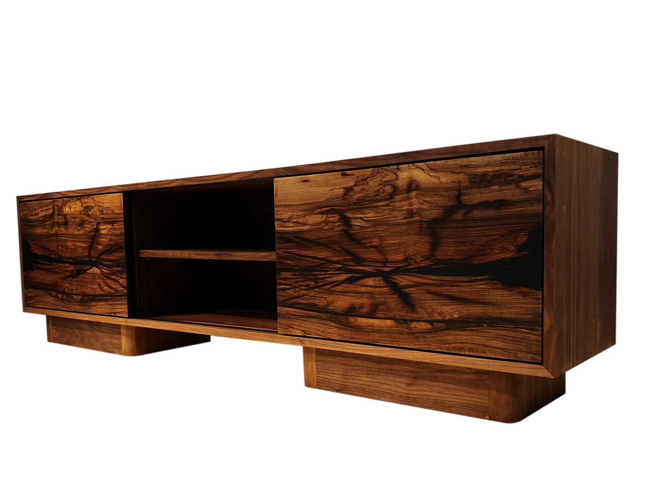 Мебель для телевизора из смолы и орехового дерева Legnor LEG2408784 ARCH-00136006 - Вид №3