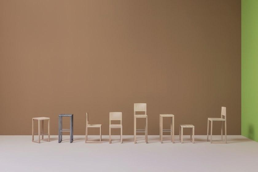 Pedrali Табурет из дуба с подставкой для ног Brera 386 - Вид №4