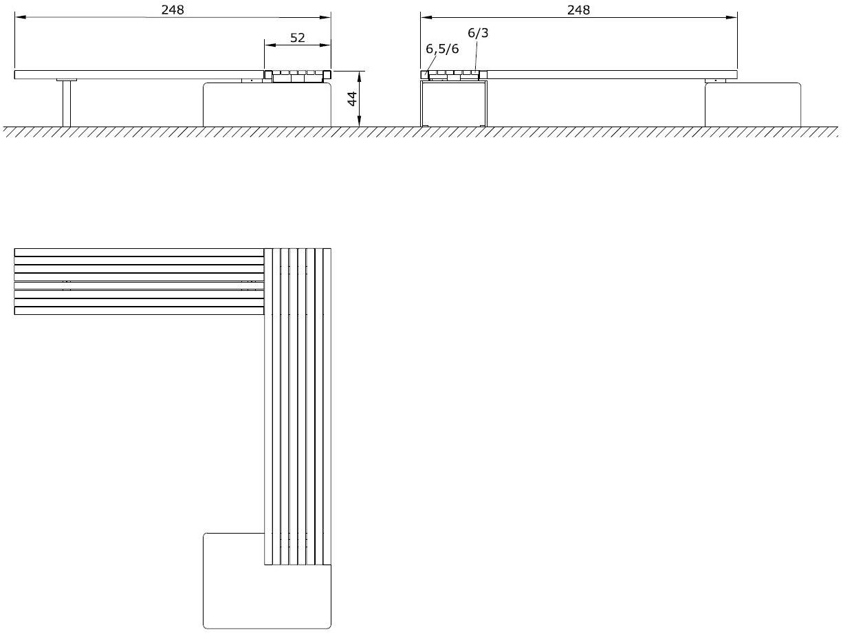 Euroform W Деревянная скамейка без спинки  381  - Вид №2