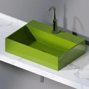 L240121 Накладная раковина на столешницу  прямоугольная A. e T. Italia THIN