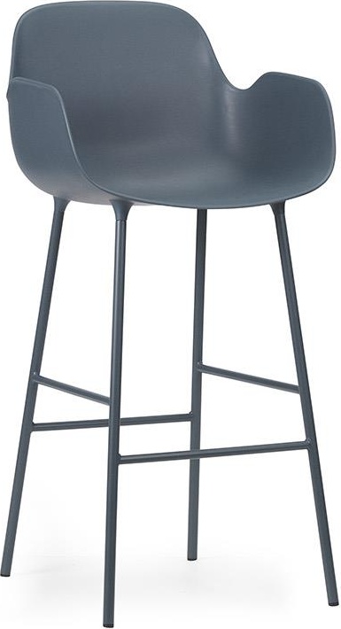 1402015 Кресло Bar 75 см, сталь / синий Normann Copenhagen Form