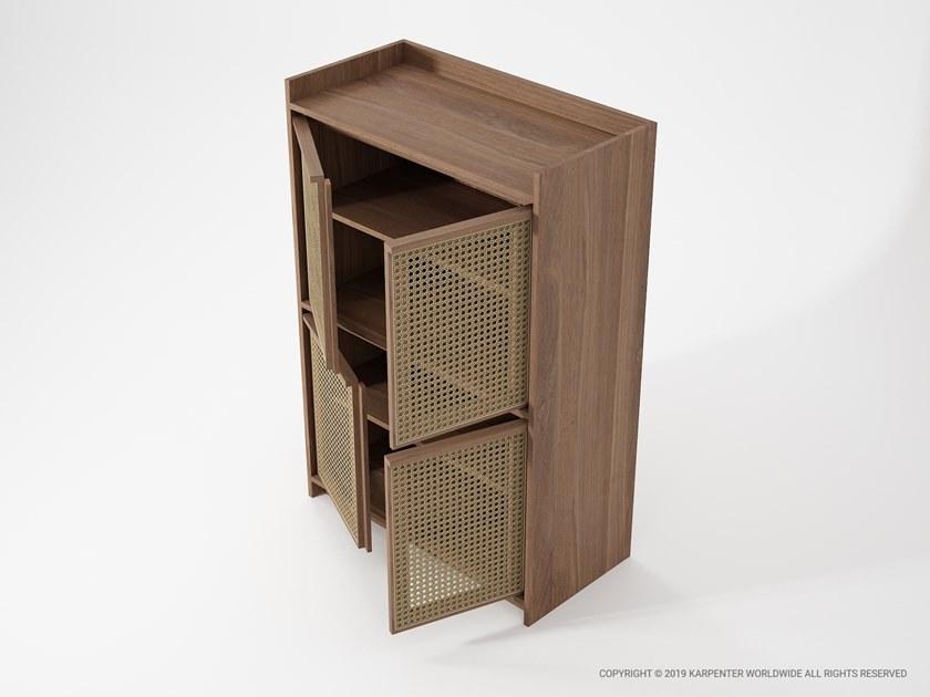 KARPENTER Комод из массива дерева и ротанга Roots sun-id-1422030 - Вид №12