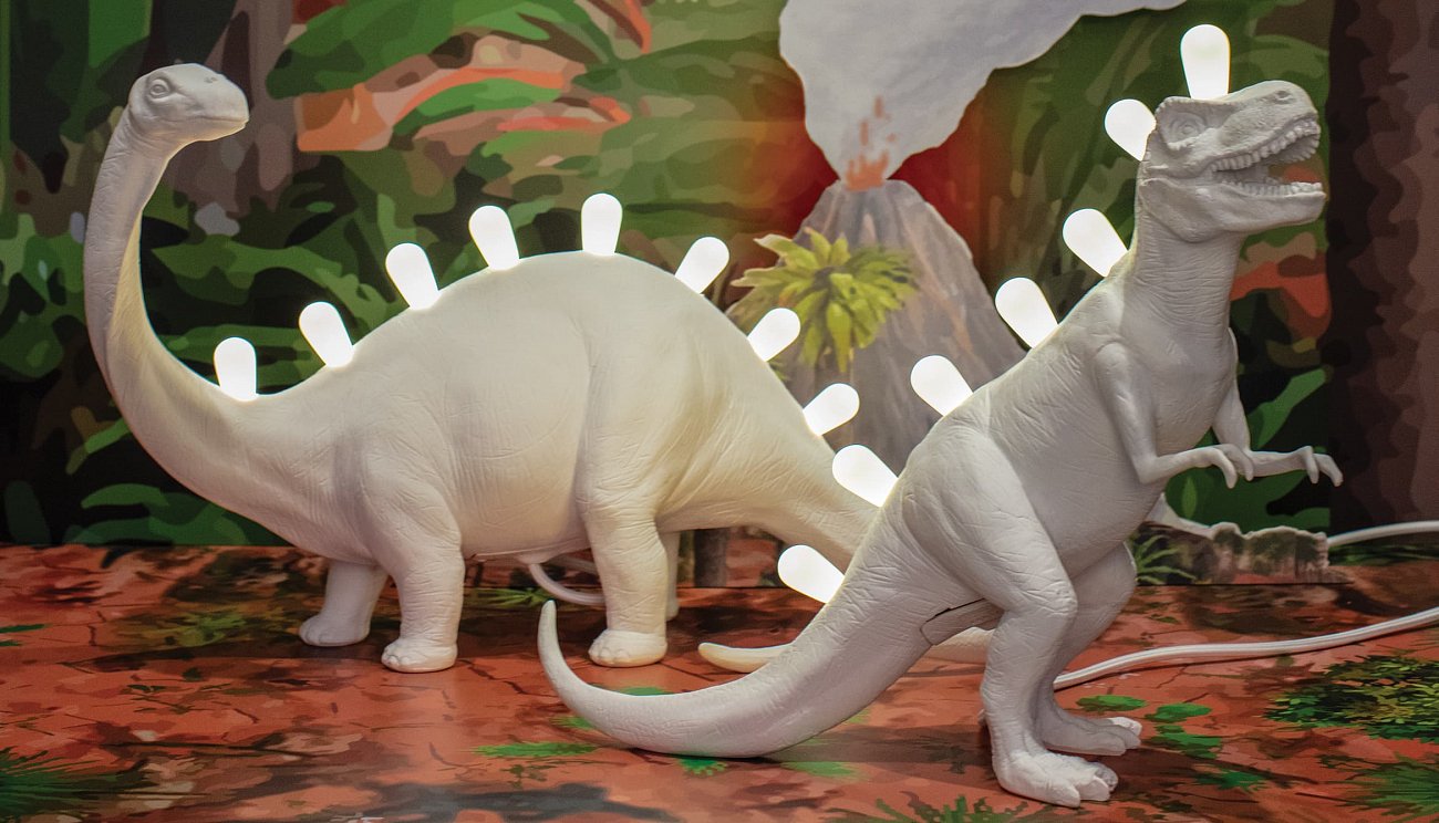 Настольная лампа белая 33,5х39 см T-Rex 14783 SELETTI ЖИВОТНЫЕ 00-3882457 Белый - Вид №11