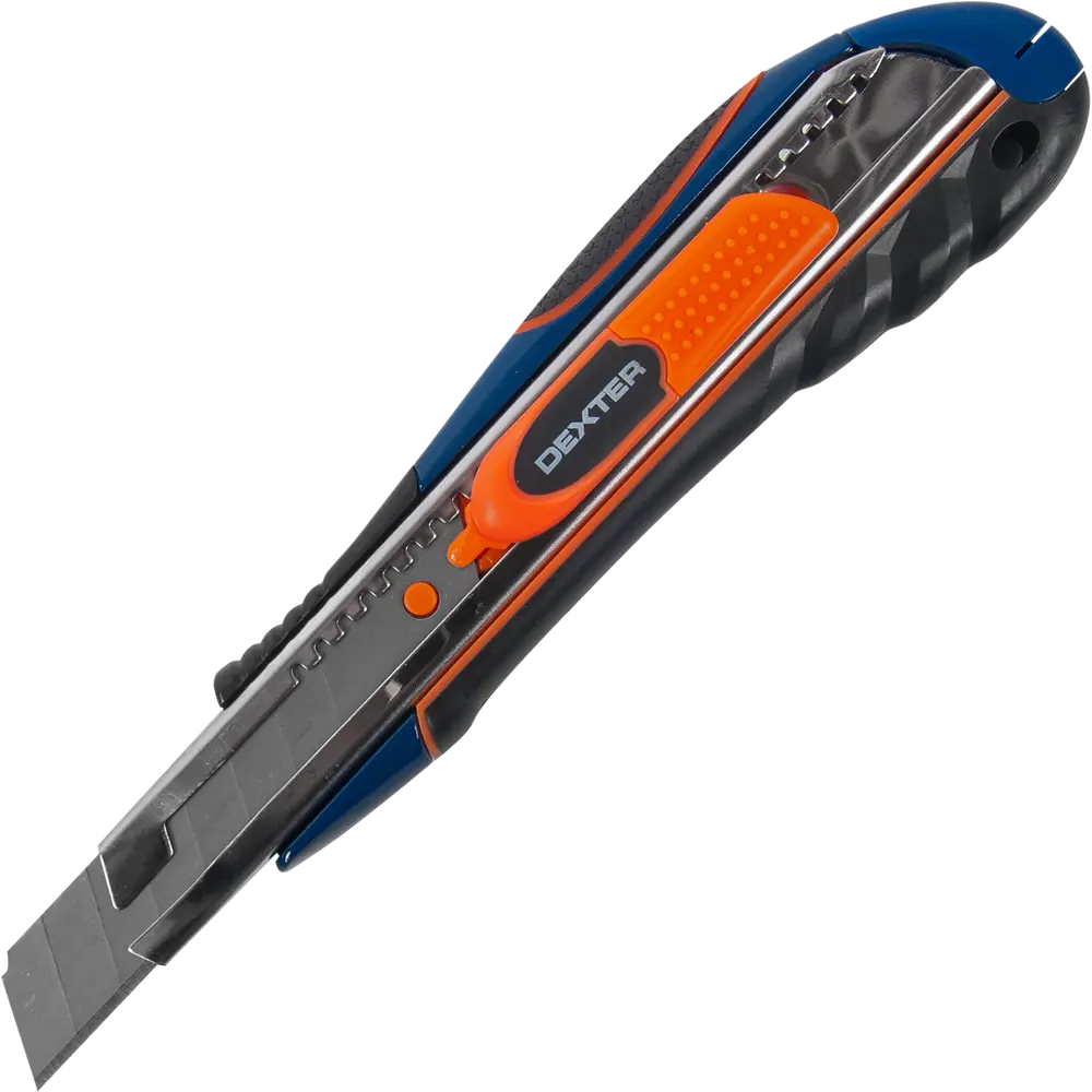 Нож Dexter 18 мм, прорезиненная ручка 16851821 STLM-2183480 