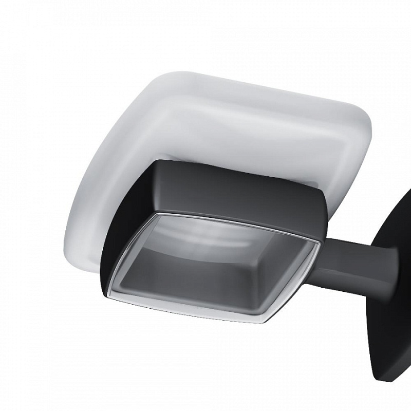 A9034222 Стеклянная мыльница с настенным держателем черная AM.PM Gem - Вид №4