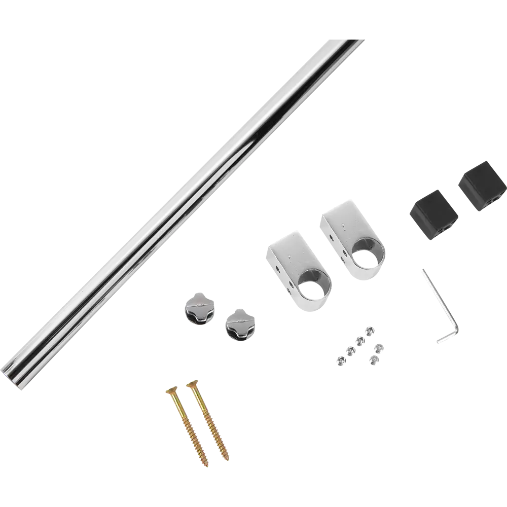 Рейлинг с креплением в комплекте Delinia 60 см сталь цвет хром STLM-2153535 - Вид №2