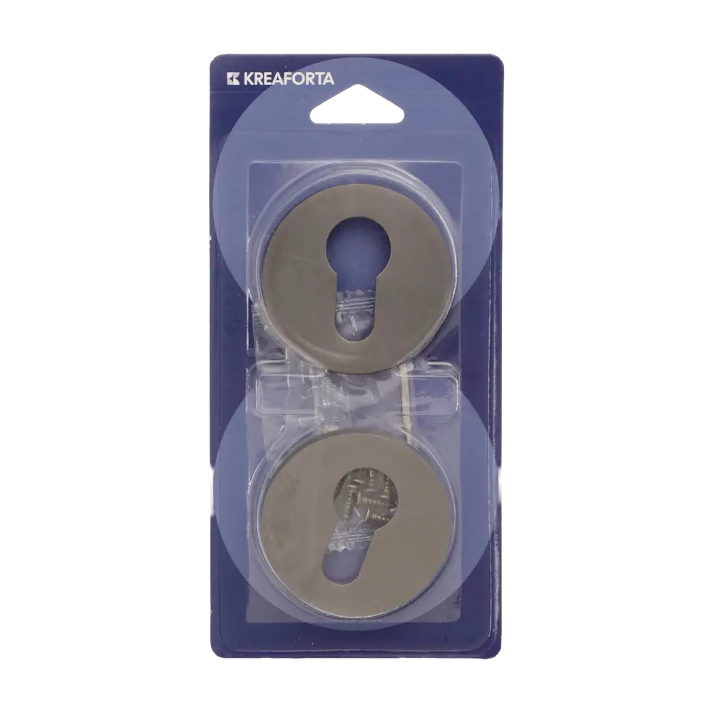 Накладка на замочную скважину KREAFORTA SC-R2 51.6 мм цвет графит STLM-2059727 - Вид №2