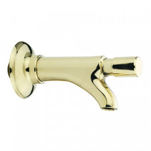 0156G12 Idral Кнопочный кран для фонтанов, мгновенное закрытие. Полированный желтый