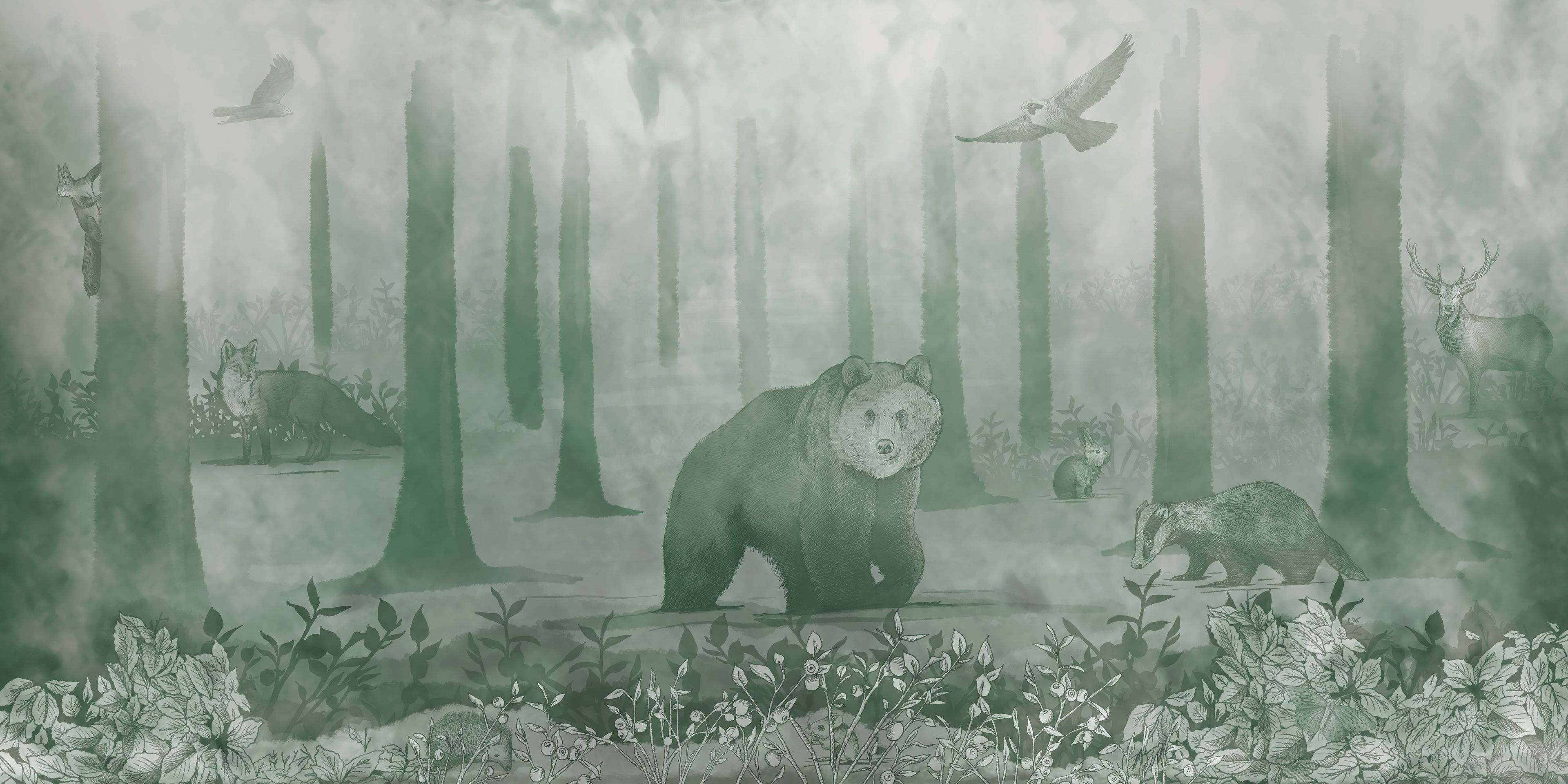 Детские обои с пейзажами Inkiostro Bianco Inkids ARCH-00140825 - Вид №3