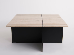 Деревянный квадратный журнальный столик