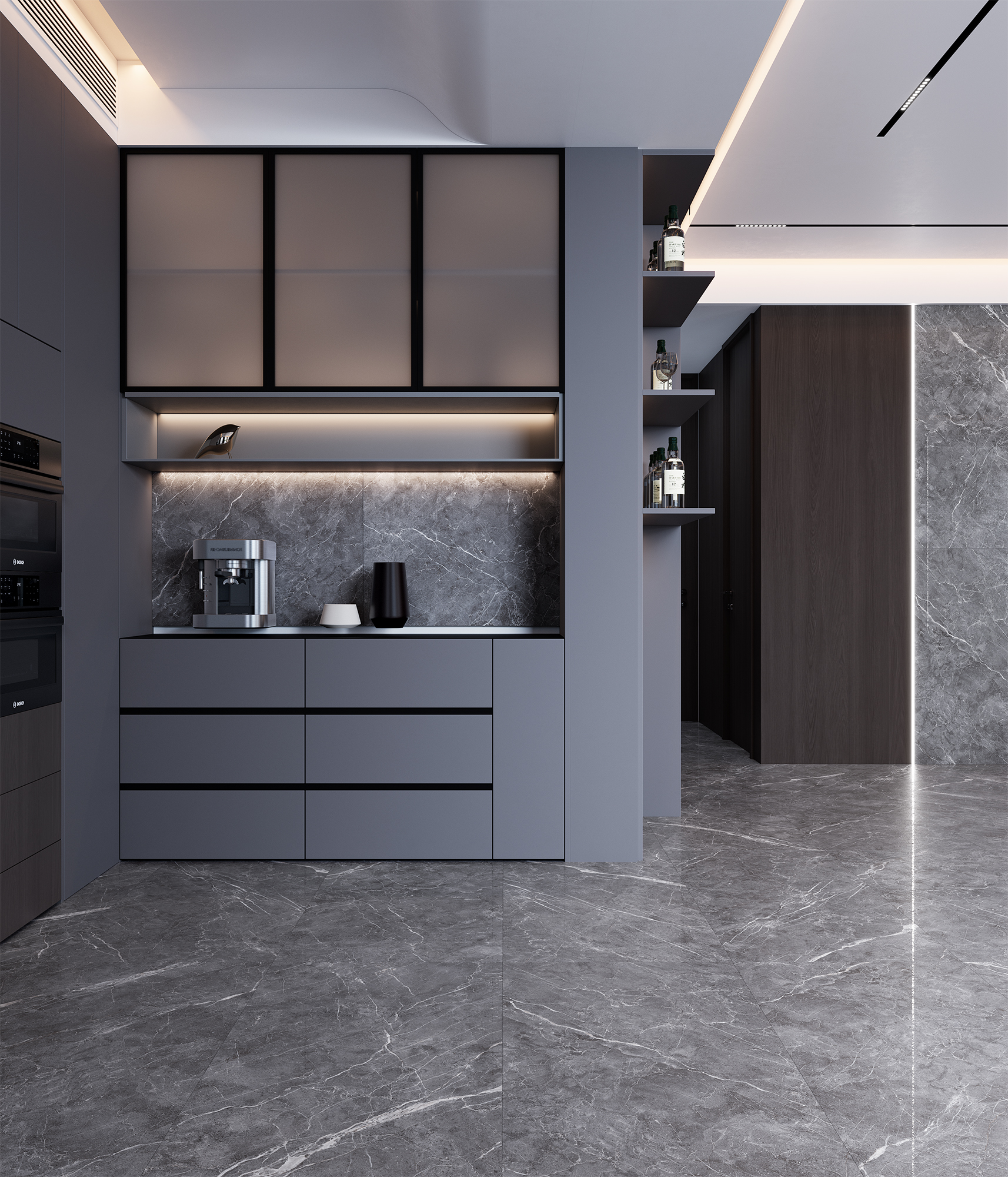 ESPERIA GRIGIO LAPPATO — Серый керамогранит с перламутровым блеском CL4003-A Arcadia Ceramica