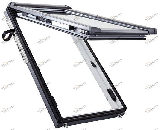 Roto Поворотное / поворотное окно из ПВХ Designo sun-id-1508764