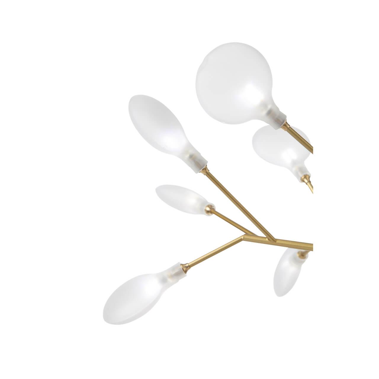Лампа настольная 80х80 см золотая Riccardo SL411.224.18 ST LUCE ФЛОРИСТИКА 00-3889254 Белый;золото  - Вид №1