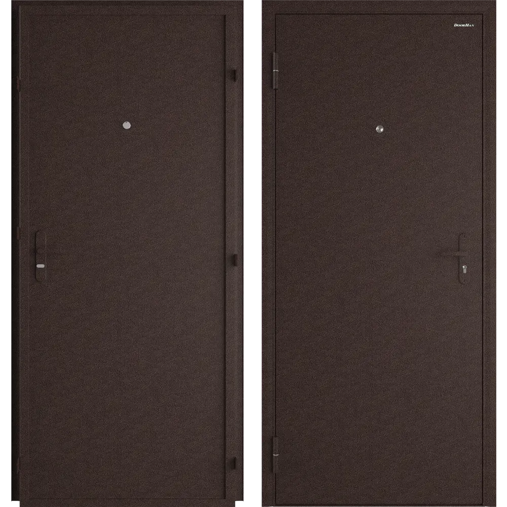 Дверь входная металлическая Лидер, 860 мм, левая, цвет античная медь DOORHAN STLM-2174436