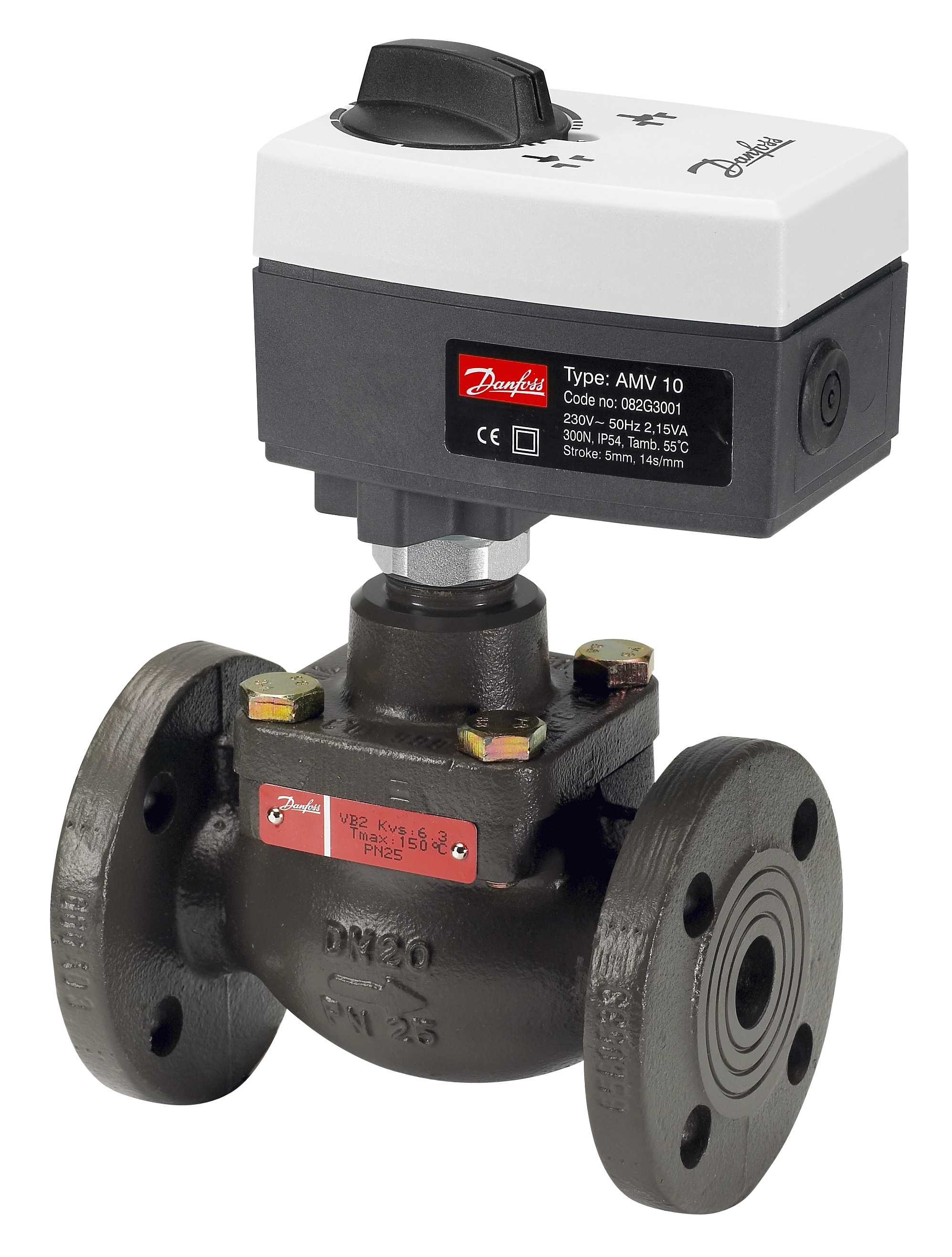 Danfoss Клапан регулирующий VFM 2 фланцевый VFM 2 Py 25 15/1,0 2-ходовой клапан 065B3053  - Вид №7