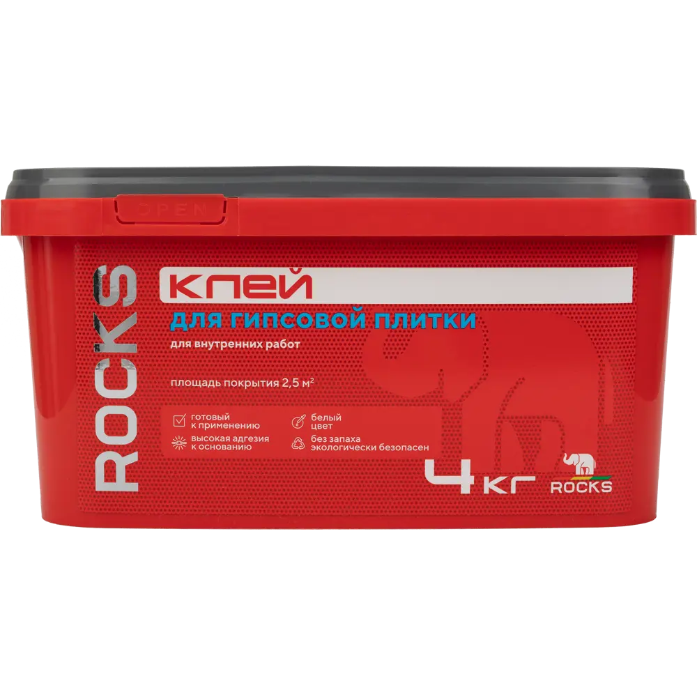 ROCKS Клей для гипсовой плитки 4 кг 84957670 STLM-0057409
