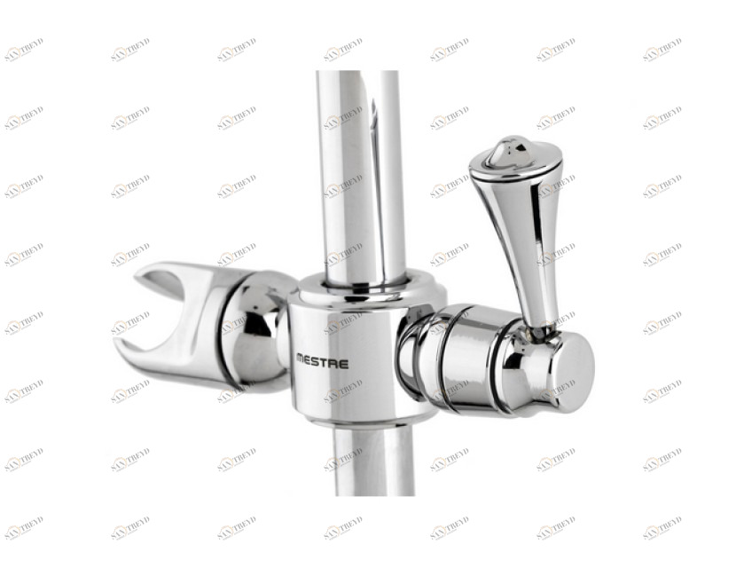 033024.000.30 Душевая штанга с выдвижным держателем для ручного душа Античная латунь Mestre Artica