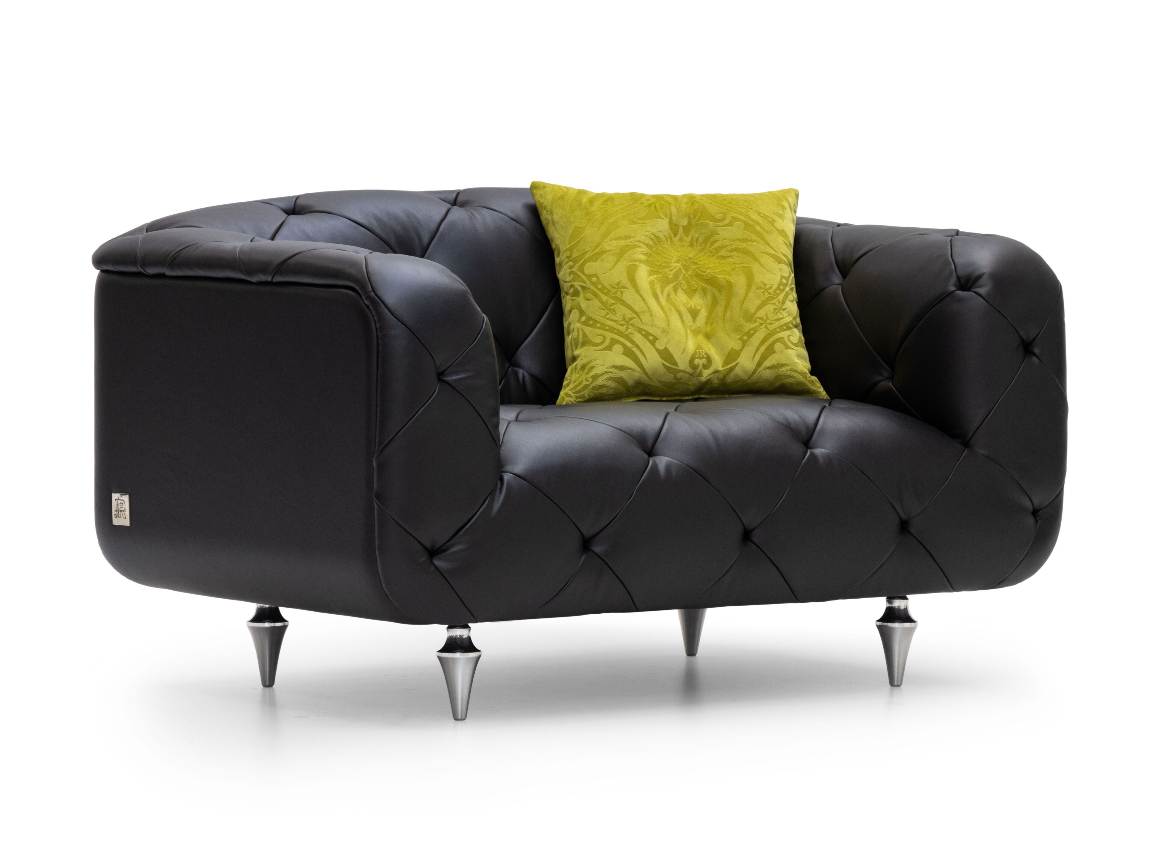 Кожаное кресло с подлокотниками Formitalia John Richmond ARCH-00081876