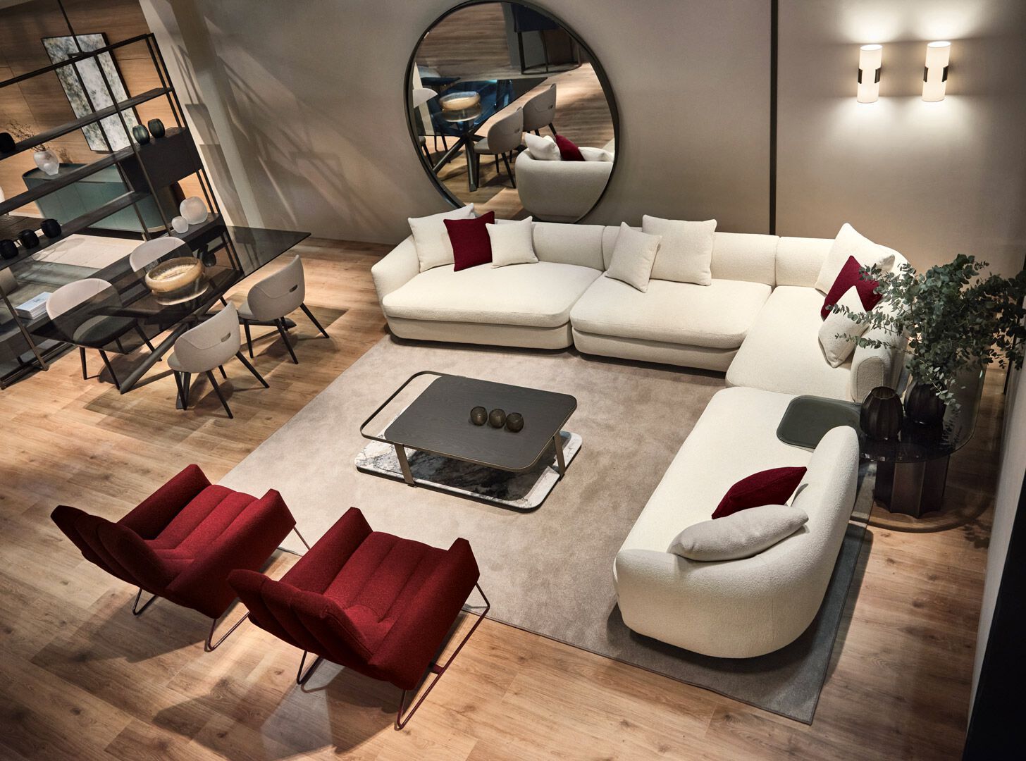 Модульный угловой диван из ткани Cantori Gabrielle ARCH-00025388 - Вид №1