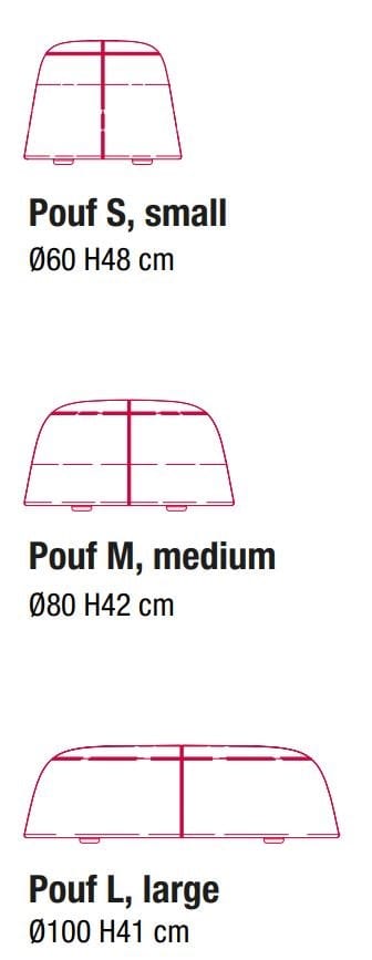 Круглый пуф из ткани MDF Italia FUJI ARCH-00121084 - Вид №2