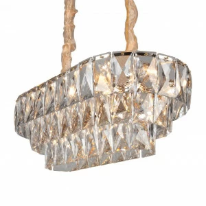 Подвесная люстра Omnilux Reggiolo OML-81603-16 OMNILUX ДИЗАЙНЕРСКИЕ, REGGIOLO 336818 Золото;прозрачный;серый