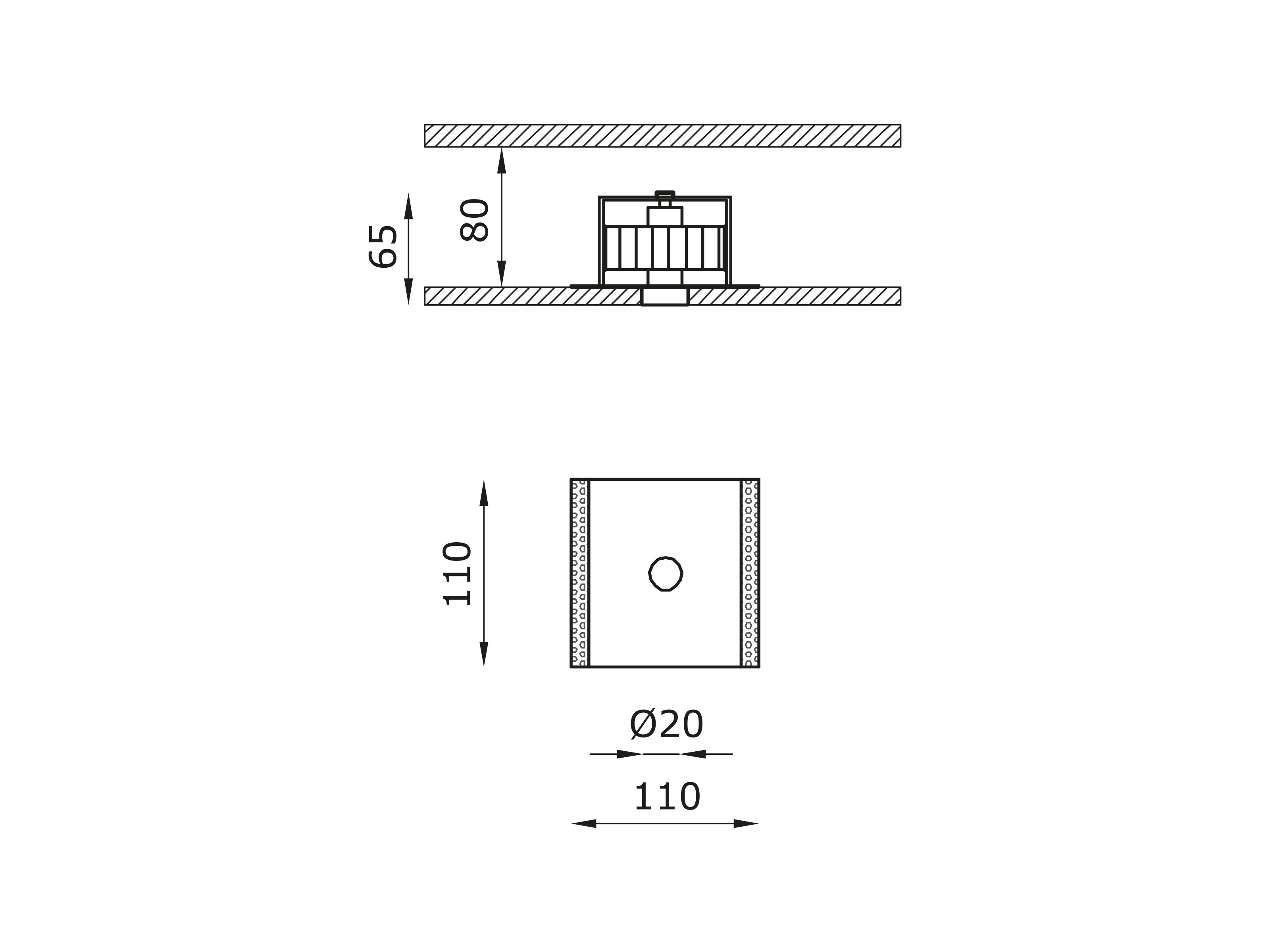 Алюминиевый светодиодный потолочный светильник Buzzi & Buzzi Железо ARCH-00027156 - Вид №2