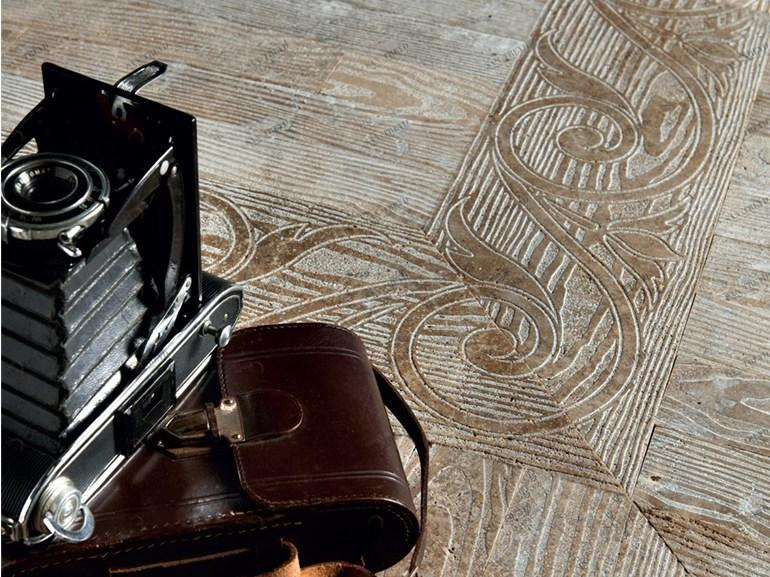 Lithos Mosaico Italia Мраморный пол под дерево Acquaforte sun-id-1384525