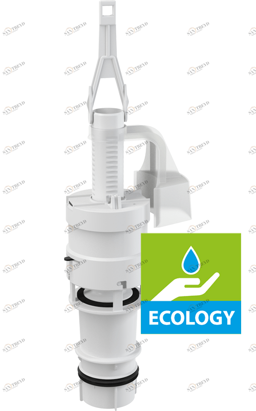 Сливной механизм ECOLOGY для скрытых систем инсталляции ALCAPLAST A06E