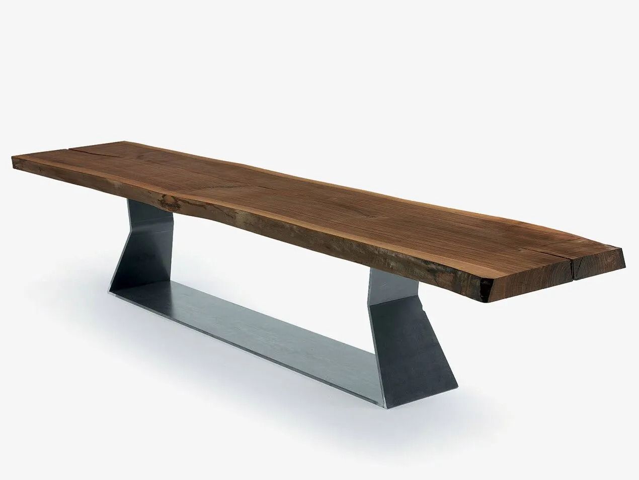 Скамья из массива дерева с железной основой Riva 1920 Bedrock ARCH-00081067
