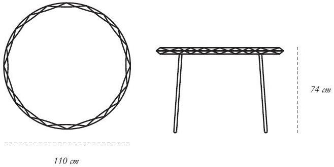 Scarlet Splendour Круглый обеденный стол из металла 88 secrets sun-id-1460376 - Вид №3